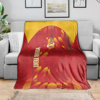 Custom Spain Rugby 2026 Blanket Vamos Los Leones Red Version