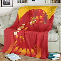 Custom Spain Rugby 2026 Blanket Vamos Los Leones Red Version