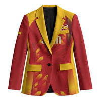 Custom Spain Rugby 2026 Blazer Vamos Los Leones Red Version