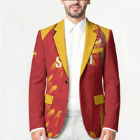 Custom Spain Rugby 2026 Blazer Vamos Los Leones Red Version
