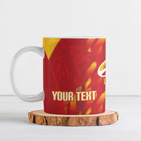 Custom Spain Rugby 2026 Ceramic Mug Vamos Los Leones Red Version
