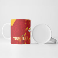 Custom Spain Rugby 2026 Ceramic Mug Vamos Los Leones Red Version