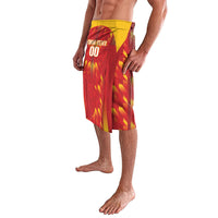 Custom Spain Rugby 2026 Lavalava Vamos Los Leones Red Version