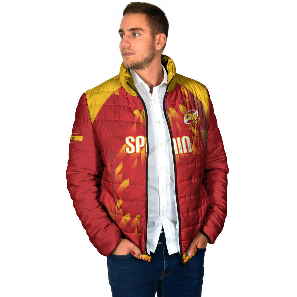 Custom Spain Rugby 2026 Padded Jacket Vamos Los Leones Red Version