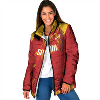 Custom Spain Rugby 2026 Padded Jacket Vamos Los Leones Red Version