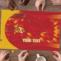 Custom Spain Rugby 2026 Puzzle Vamos Los Leones Red Version