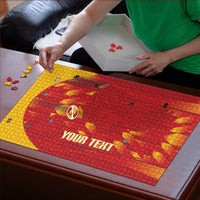 Custom Spain Rugby 2026 Puzzle Vamos Los Leones Red Version