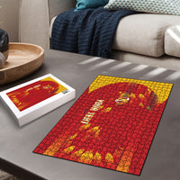 Custom Spain Rugby 2026 Puzzle Vamos Los Leones Red Version