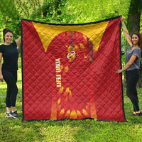 Custom Spain Rugby 2026 Quilt Vamos Los Leones Red Version