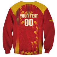 Custom Spain Rugby 2026 Sweatshirt Vamos Los Leones Red Version