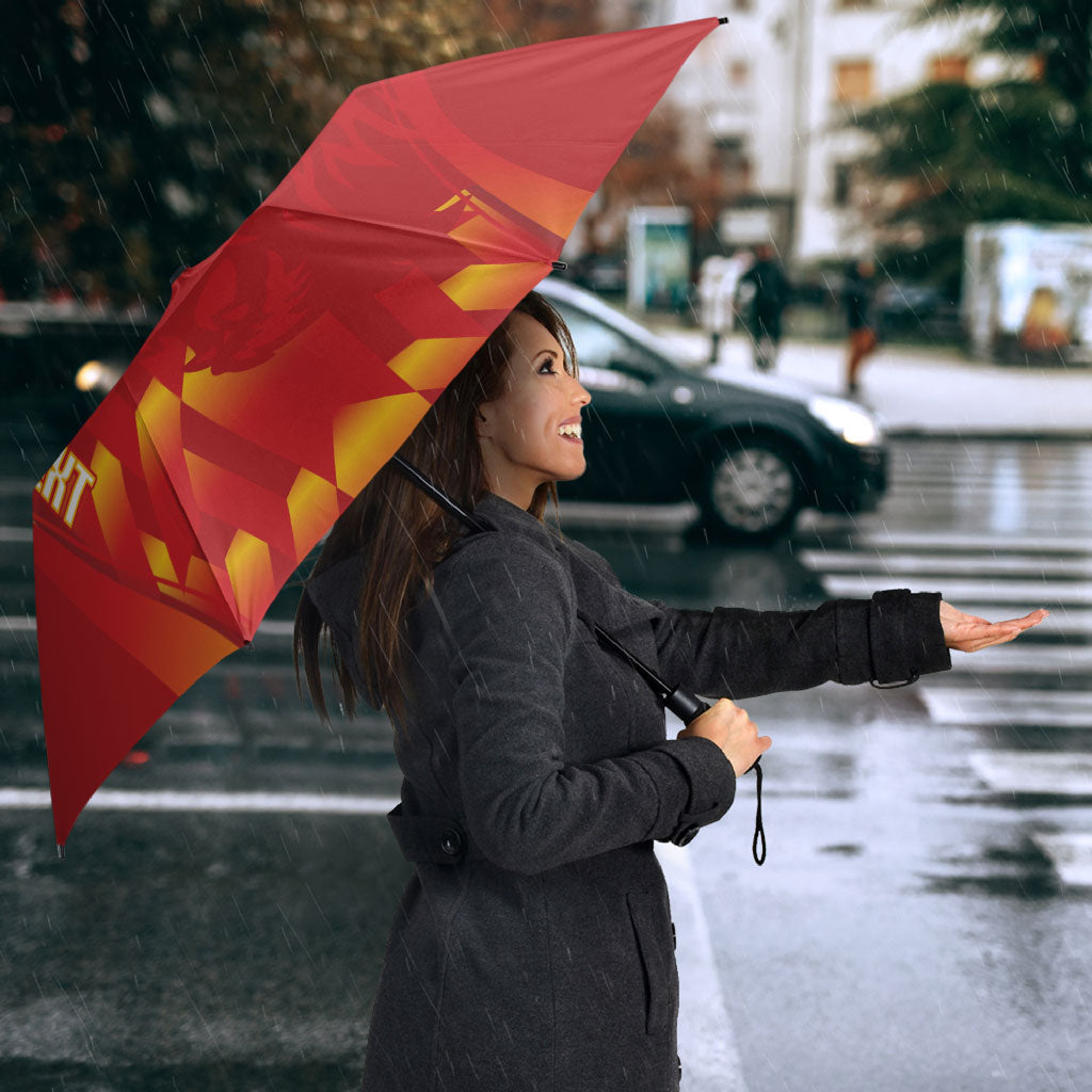 Custom Spain Rugby 2026 Umbrella Vamos Los Leones Red Version