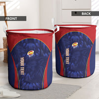 Custom Spain Rugby 2026 Laundry Basket Vamos Los Leones Blue Version