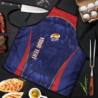 Custom Spain Rugby 2026 Apron Vamos Los Leones Blue Version