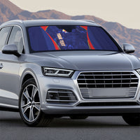 Custom Spain Rugby 2026 Auto Sun Shade Vamos Los Leones Blue Version