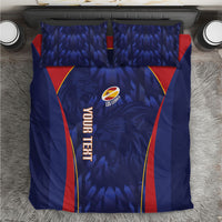 Custom Spain Rugby 2026 Bedding Set Vamos Los Leones Blue Version