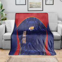 Custom Spain Rugby 2026 Blanket Vamos Los Leones Blue Version