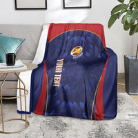 Custom Spain Rugby 2026 Blanket Vamos Los Leones Blue Version