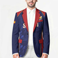 Custom Spain Rugby 2026 Blazer Vamos Los Leones Blue Version