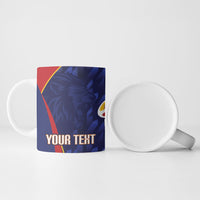Custom Spain Rugby 2026 Ceramic Mug Vamos Los Leones Blue Version