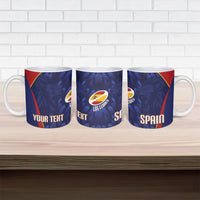 Custom Spain Rugby 2026 Ceramic Mug Vamos Los Leones Blue Version