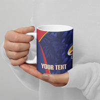 Custom Spain Rugby 2026 Ceramic Mug Vamos Los Leones Blue Version
