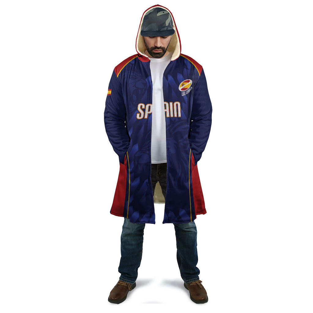 Custom Spain Rugby 2026 Cloak Vamos Los Leones Blue Version
