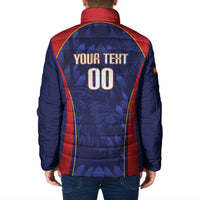 Custom Spain Rugby 2026 Padded Jacket Vamos Los Leones Blue Version