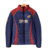 Custom Spain Rugby 2026 Padded Jacket Vamos Los Leones Blue Version