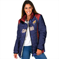 Custom Spain Rugby 2026 Padded Jacket Vamos Los Leones Blue Version
