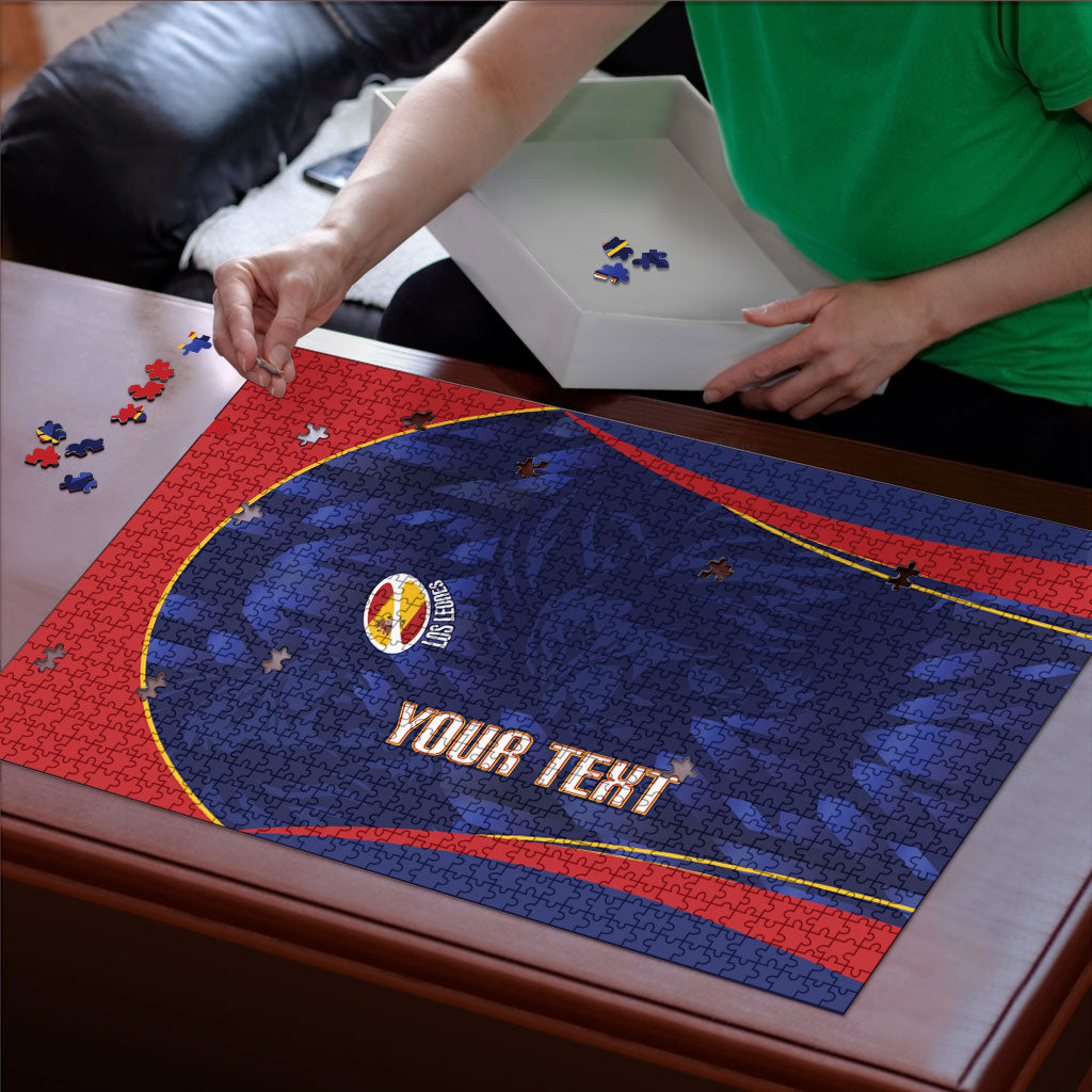 Custom Spain Rugby 2026 Puzzle Vamos Los Leones Blue Version