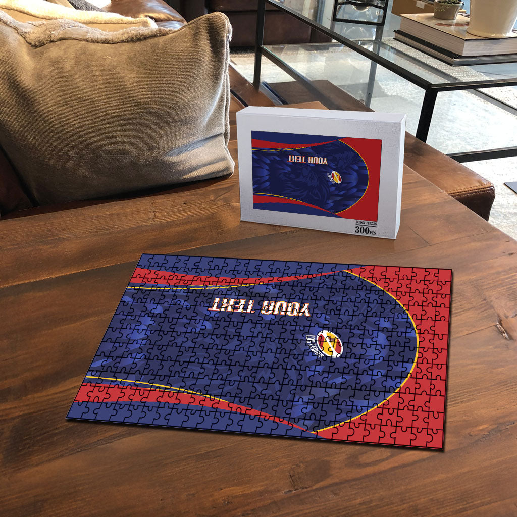 Custom Spain Rugby 2026 Puzzle Vamos Los Leones Blue Version