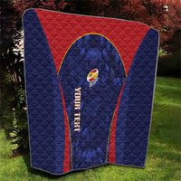 Custom Spain Rugby 2026 Quilt Vamos Los Leones Blue Version