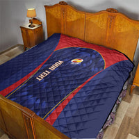 Custom Spain Rugby 2026 Quilt Vamos Los Leones Blue Version