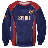 Custom Spain Rugby 2026 Sweatshirt Vamos Los Leones Blue Version
