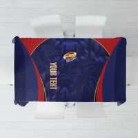 Custom Spain Rugby 2026 Tablecloth Vamos Los Leones Blue Version
