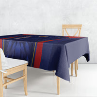 Custom Spain Rugby 2026 Tablecloth Vamos Los Leones Blue Version