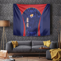 Custom Spain Rugby 2026 Tapestry Vamos Los Leones Blue Version