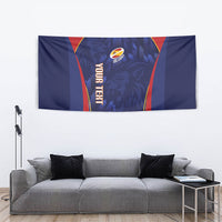 Custom Spain Rugby 2026 Tapestry Vamos Los Leones Blue Version