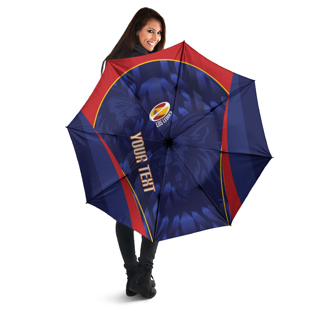 Custom Spain Rugby 2026 Umbrella Vamos Los Leones Blue Version