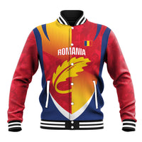 Custom Romania Rugby 2026 Baseball Jacket Stejarii Oak Leaf Symbol