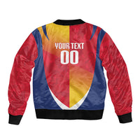 Custom Romania Rugby 2026 Bomber Jacket Stejarii Oak Leaf Symbol