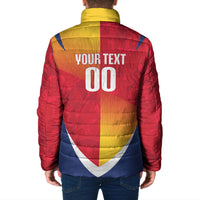 Custom Romania Rugby 2026 Padded Jacket Stejarii Oak Leaf Symbol