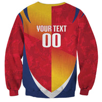 Custom Romania Rugby 2026 Sweatshirt Stejarii Oak Leaf Symbol