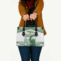 Zimbabwe Rugby Custom Leather Bag Come On Sables White Version - Wonder Print Shop