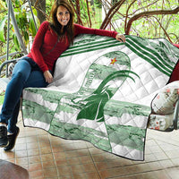 Zimbabwe Rugby Custom Quilt Come On Sables White Version - Wonder Print Shop
