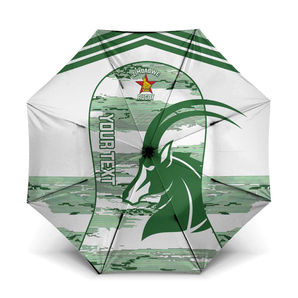 Zimbabwe Rugby Custom Umbrella Come On Sables White Version - Wonder Print Shop
