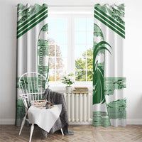 Zimbabwe Rugby Custom Window Curtain Come On Sables White Version - Wonder Print Shop