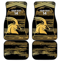 Zimbabwe Rugby Custom Car Mats Come On Sables Gold Black Version - Wonder Print Shop