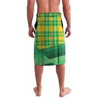 Personalized Dominica Independence Day Lavalava Map With Coat Of Arms Madras Pattern - Wonder Print Shop