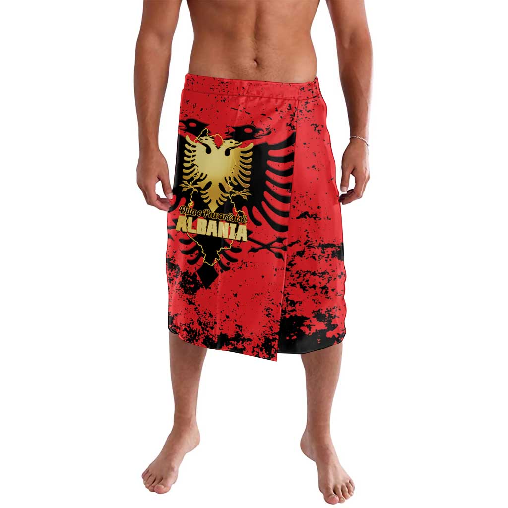 Albania Independence Day Lavalava Dita e Pavaresise Map Grunge Style - Wonder Print Shop